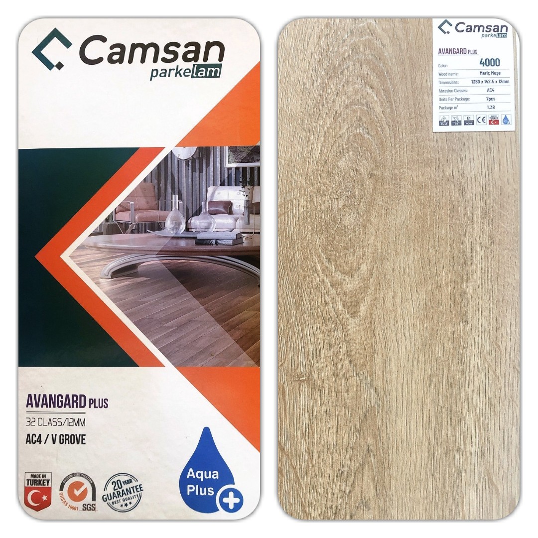 Sàn gỗ Camsan 12mm Thổ Nhĩ Kỳ cao cấp chống nước AC5
