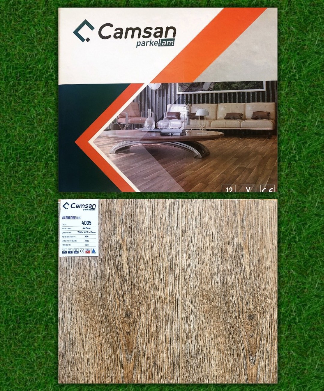 Sàn gỗ Camsan 12mm mã 4000 vân gỗ tự nhiên sang trọng