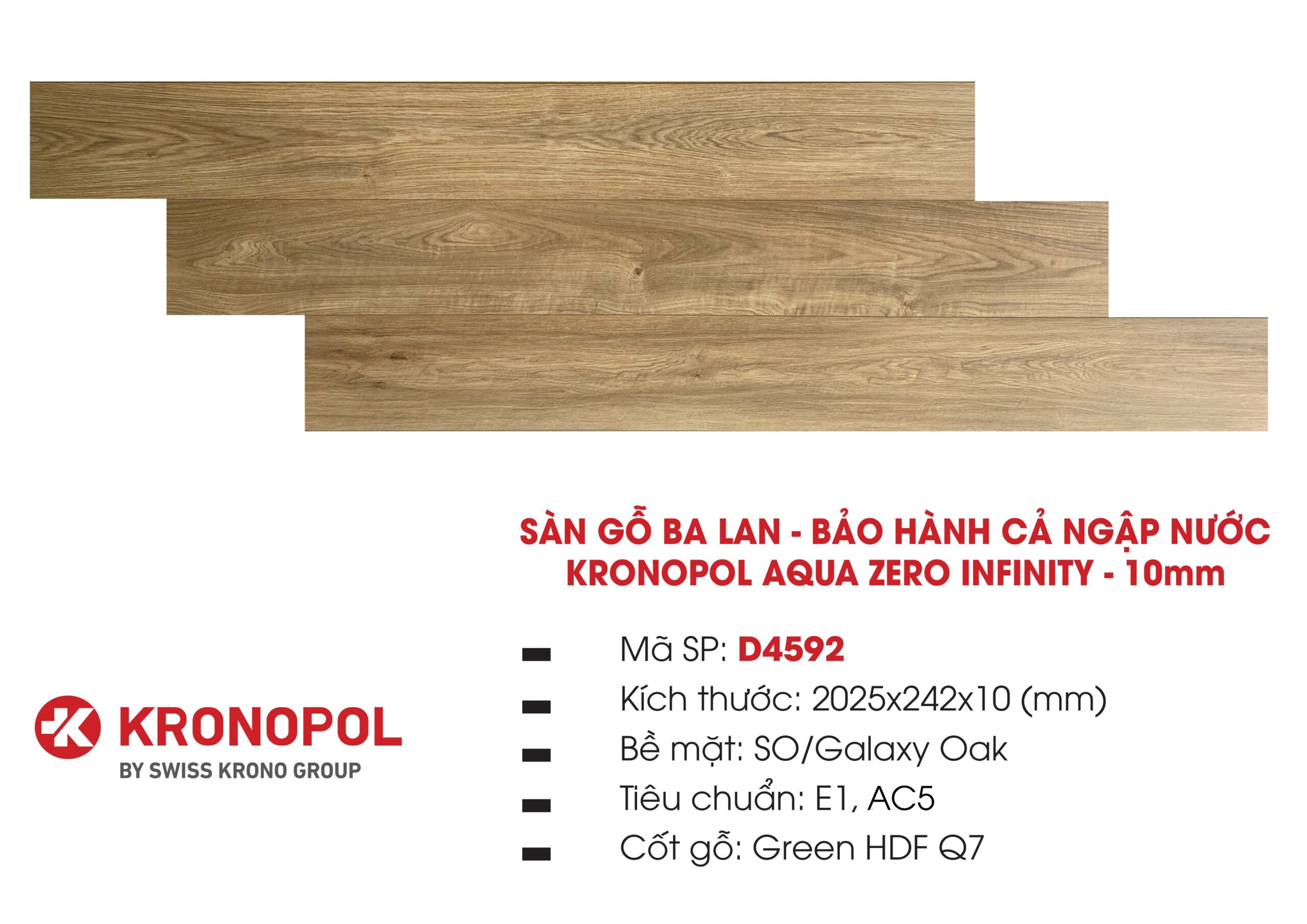 Sàn gỗ Kronopol 10mm D4592 màu xám sang trọng
