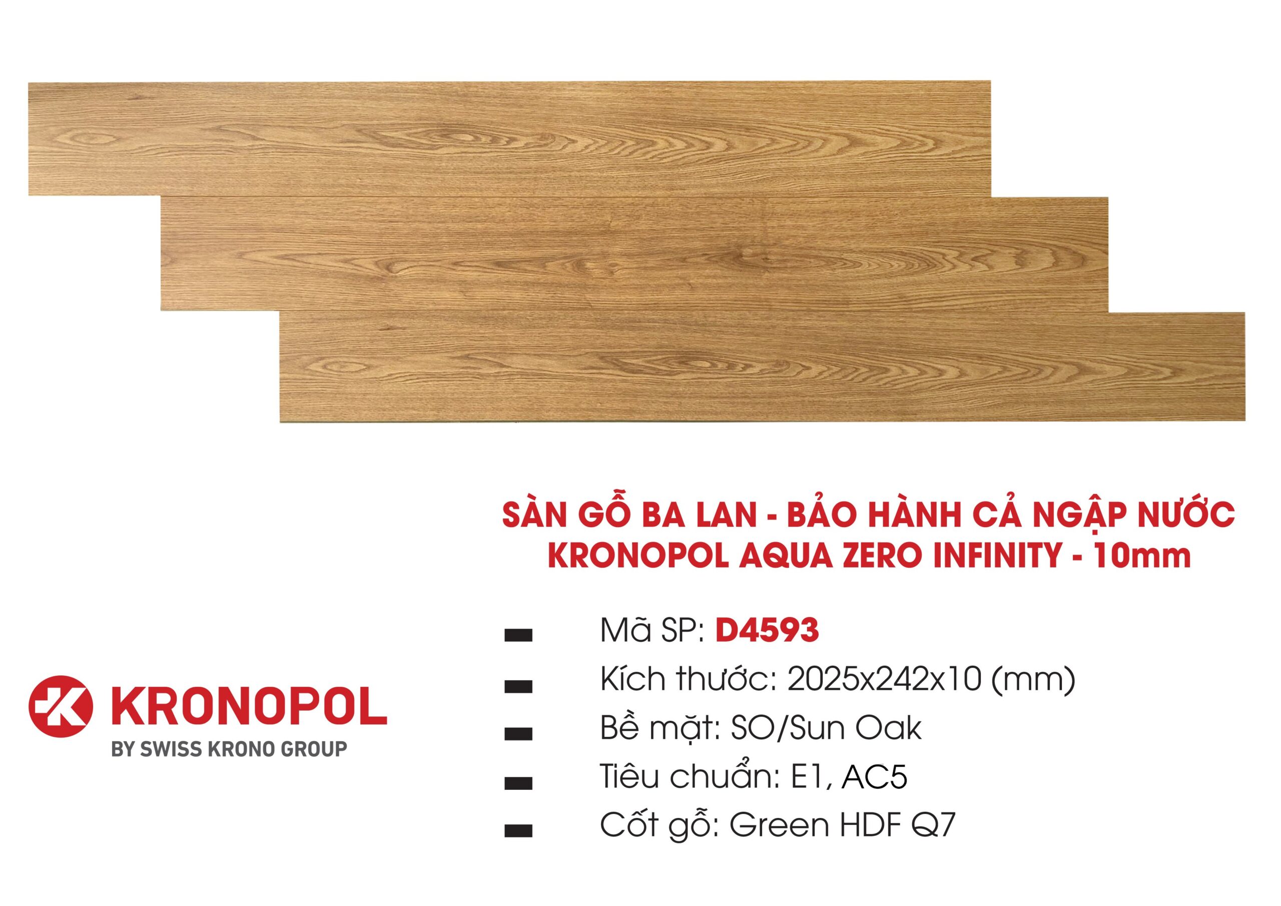Cấu tạo hèm khóa Aqua Pearl sàn gỗ Kronopol 10mm D4593