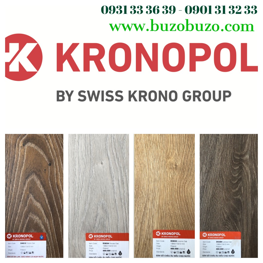 Bề mặt ván sàn Kronopol Aqua Zero 12mm