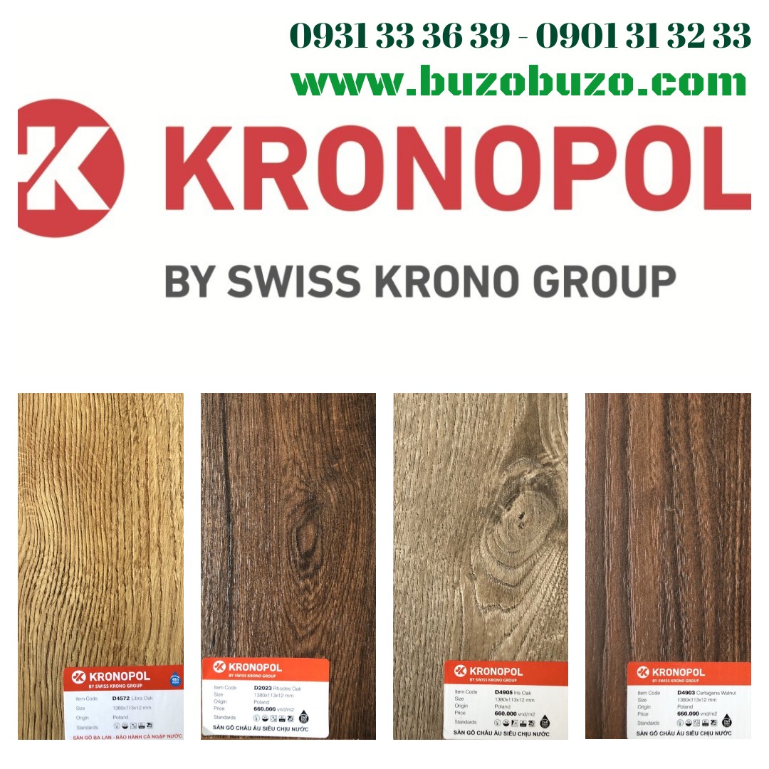 Sàn gỗ Kronopol Ba Lan nhập khẩu Châu Âu chịu nước vượt trội