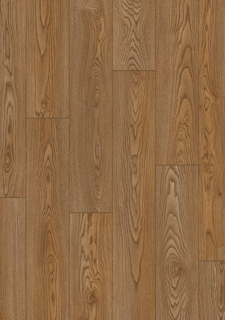 Sàn gỗ ELKA THISTLE OAK ELT496AP 12mm màu nâu sồi tự nhiên lát trong phòng khách hiện đại