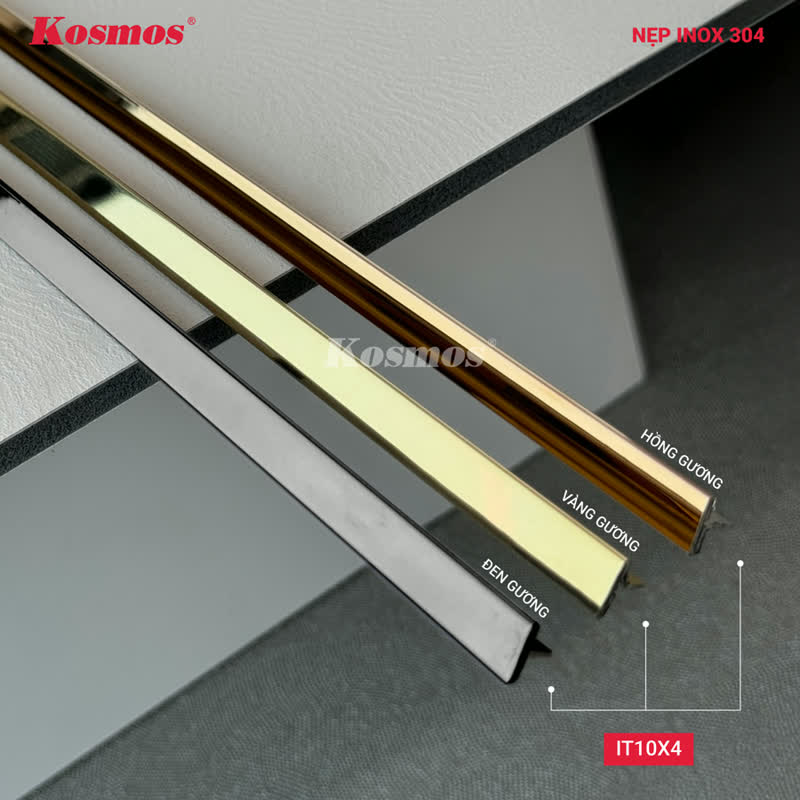 Nẹp inox IT10X4 - nẹp T inox 304 cao cấp